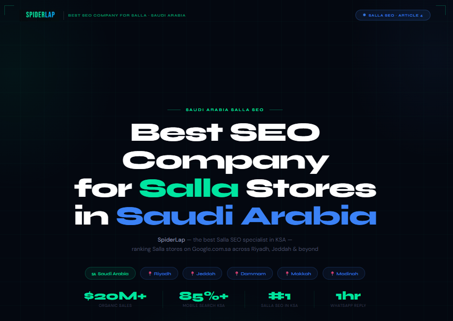 How Does SEO Boost Sales for Salla Stores | SpiderLap