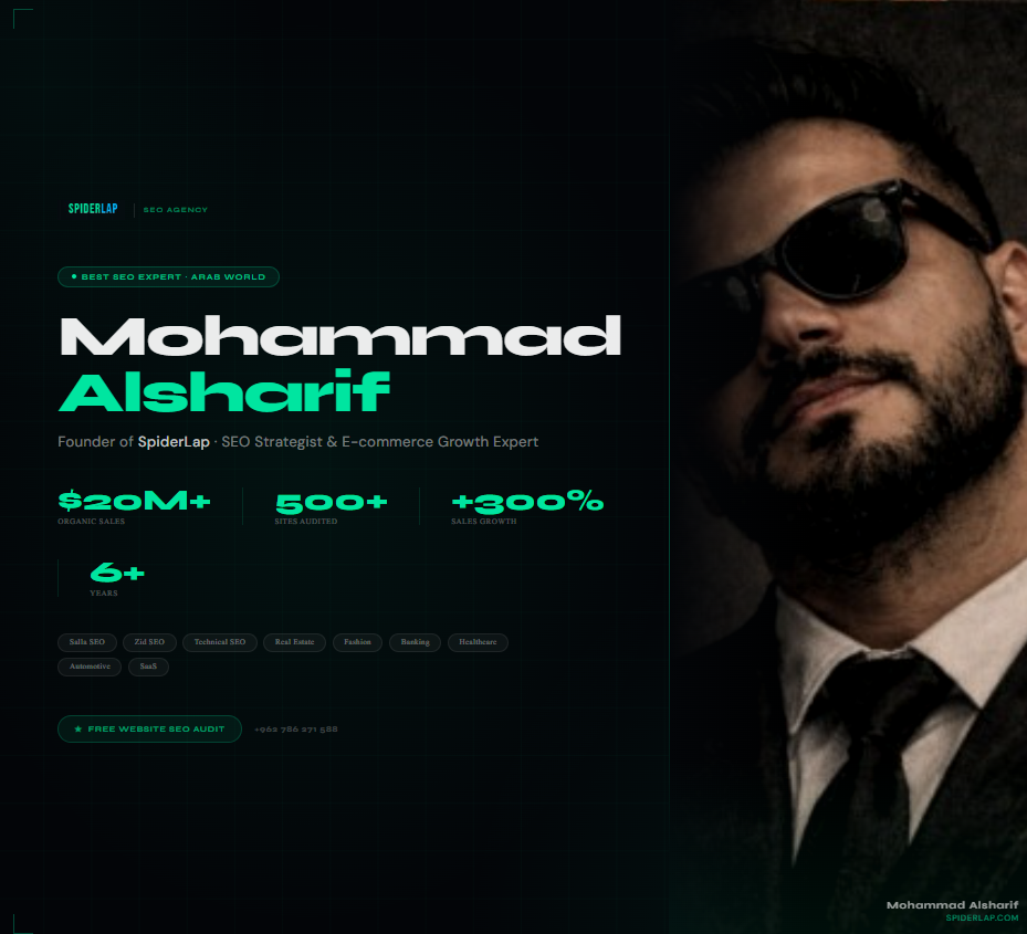 Best SEO Expert – Mohammad Alsharif – SpiderLap