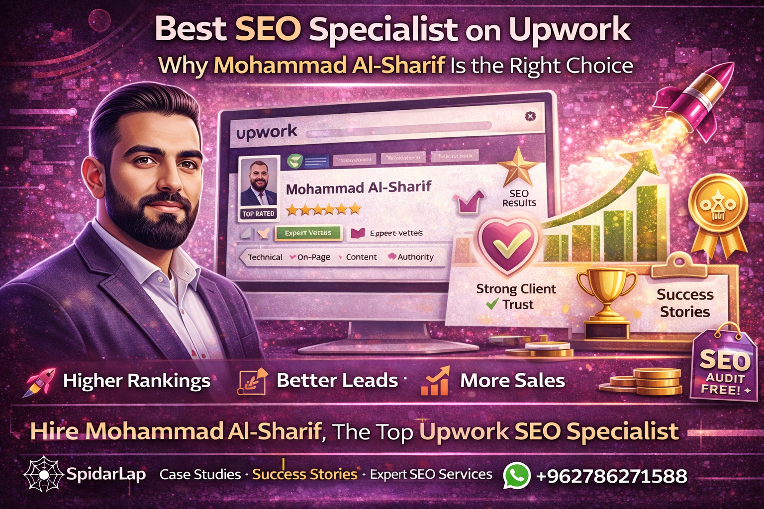 Best SEO Specialist on Upwork, Why Mohammad Al-Sharif Is the Right Choice